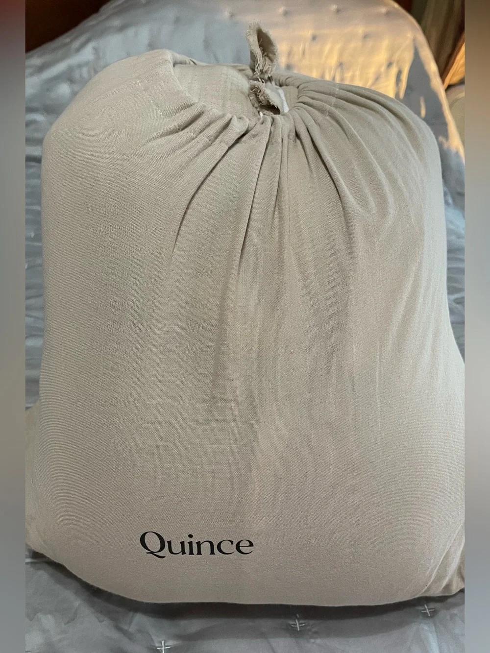NEW Quince Organic Cotton Gauze Duvet Cover Set, King/Cal King (Dune)